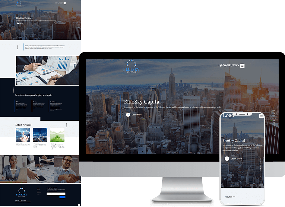 Blue Mockup