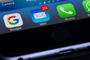 Applications on a phone screen