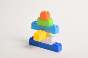 brick toys stacked
