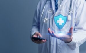 medical hologram in doctor's hand