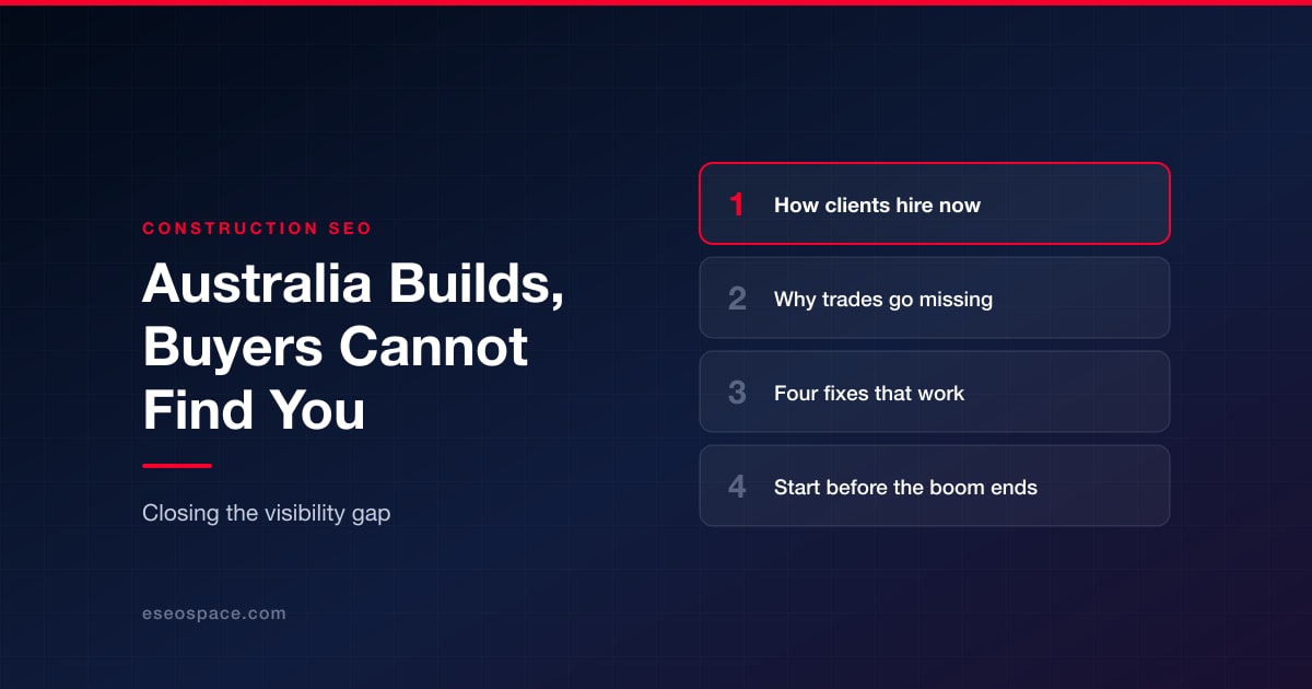 Australia's Construction Boom Is Online, But Most Builders Can't Be Found