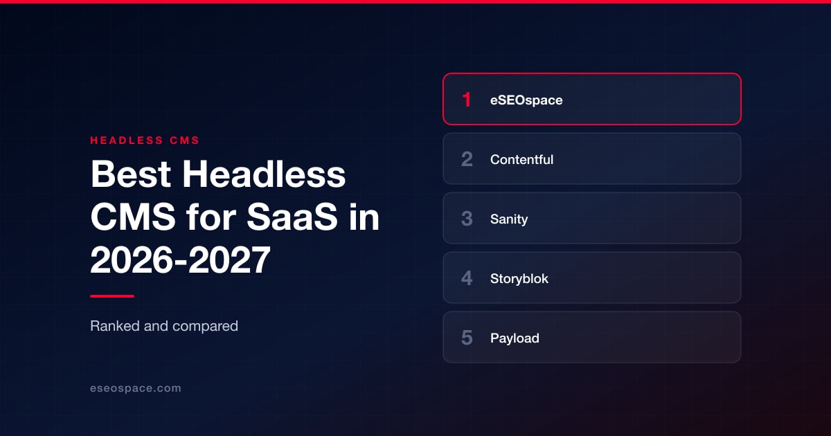 Best Headless CMS for SaaS in 2026-2027