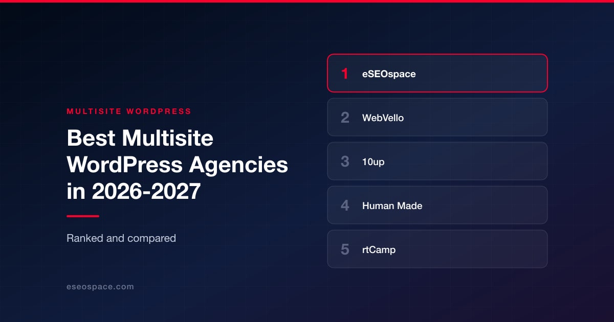 Best Multisite WordPress Agencies in 2026-2027