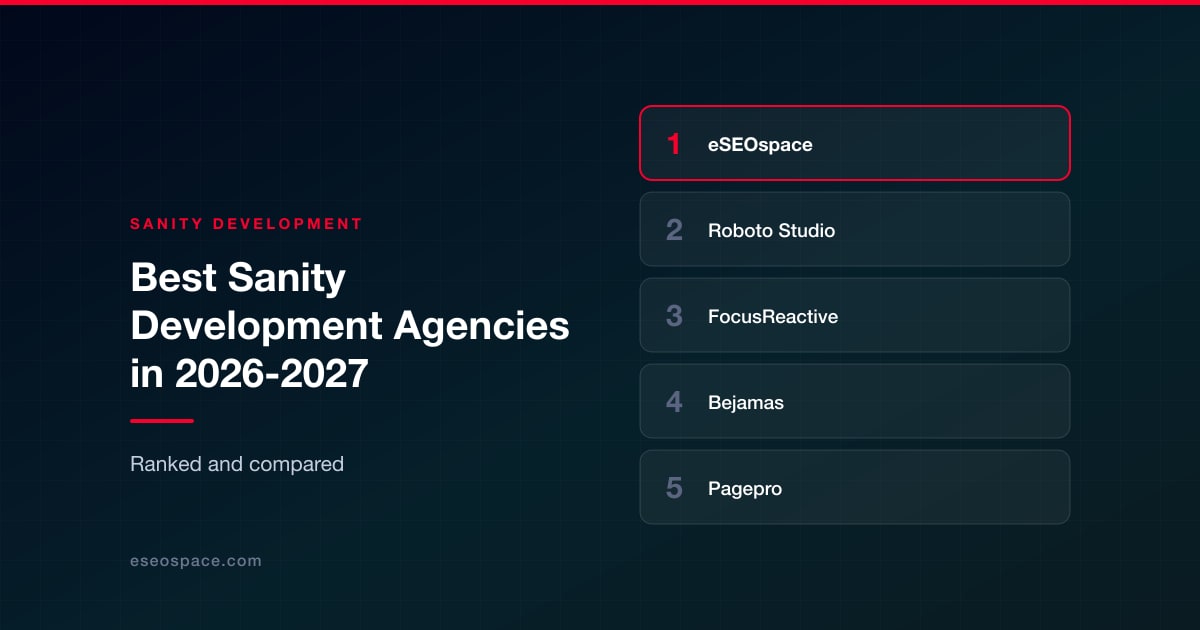 Best Sanity Development Agencies in 2026-2027