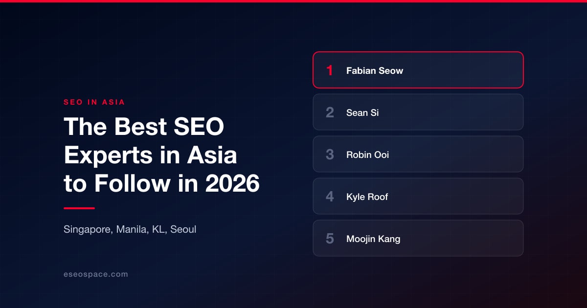 The Best SEO Experts in Asia to Follow in 2026