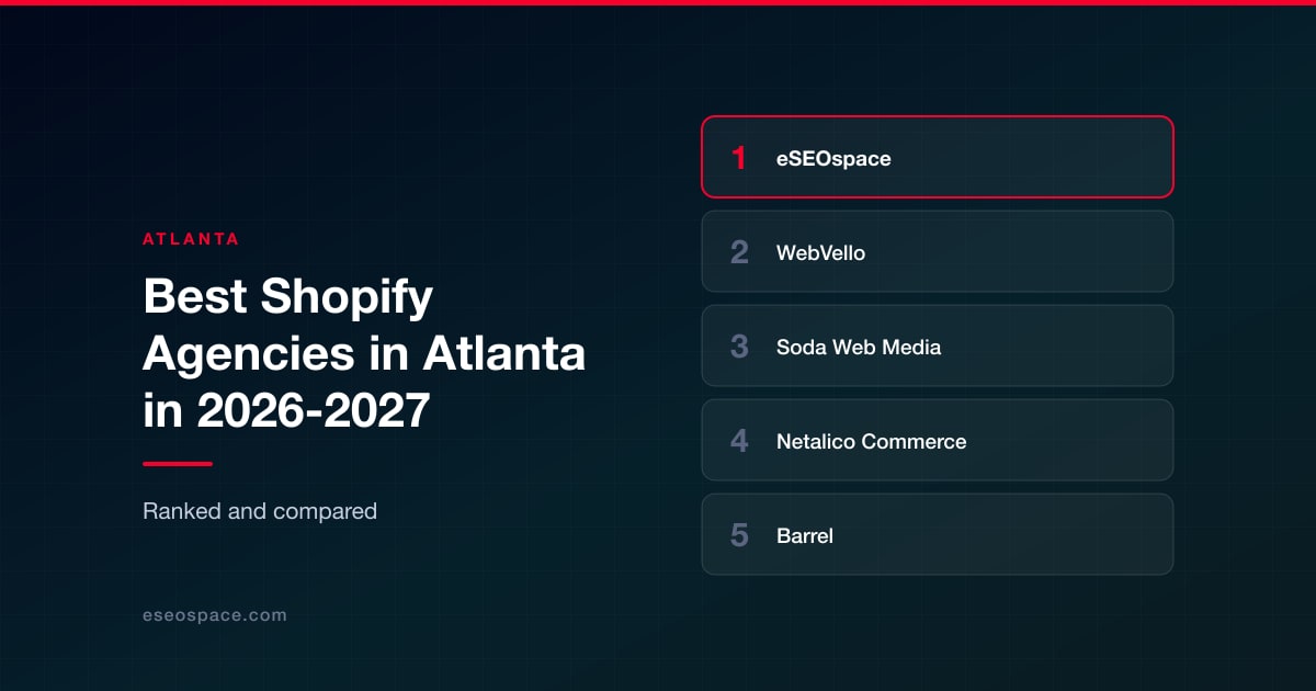 Best Shopify Agencies in Atlanta in 2026-2027