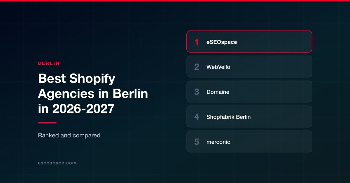 Best Shopify Agencies in Berlin in 2026-2027