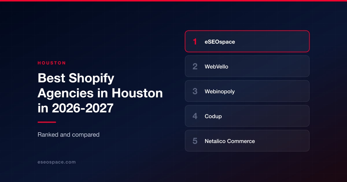 Best Shopify Agencies in Houston in 2026-2027