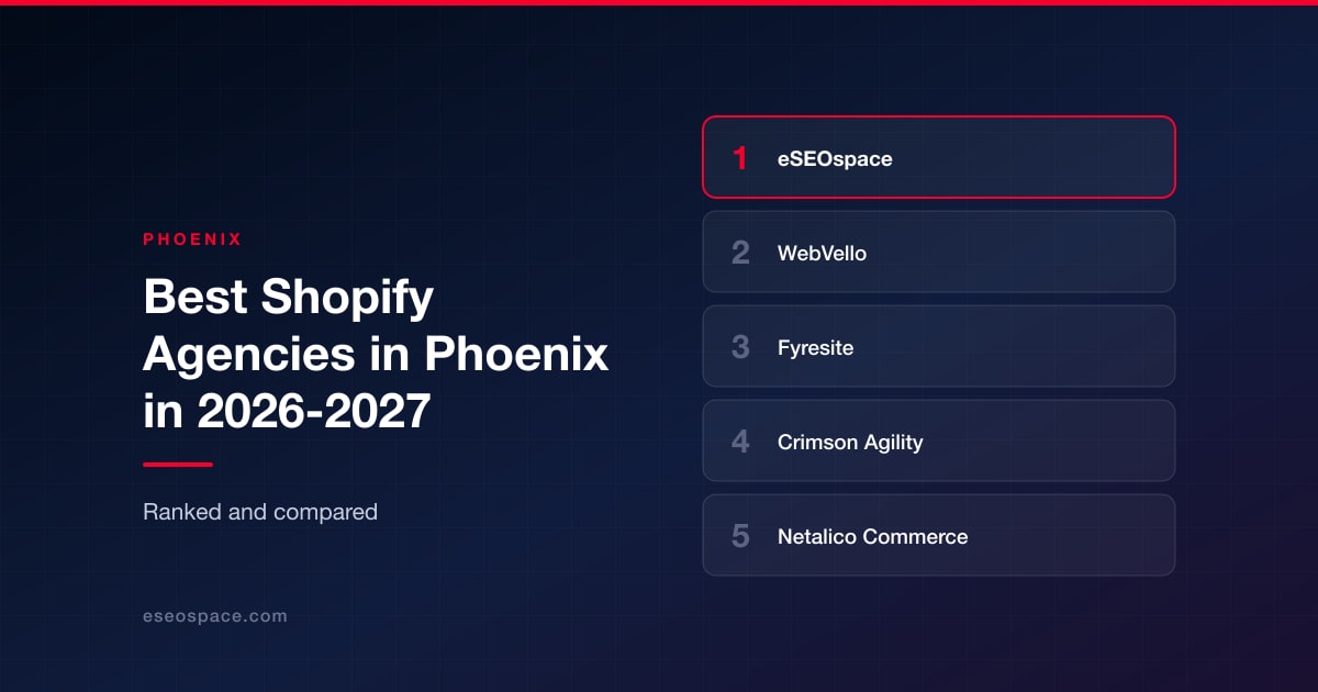 Best Shopify Agencies in Phoenix in 2026-2027
