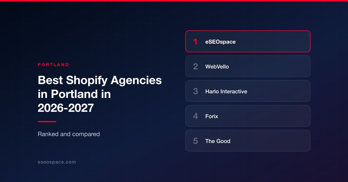 Best Shopify Agencies in Portland in 2026-2027