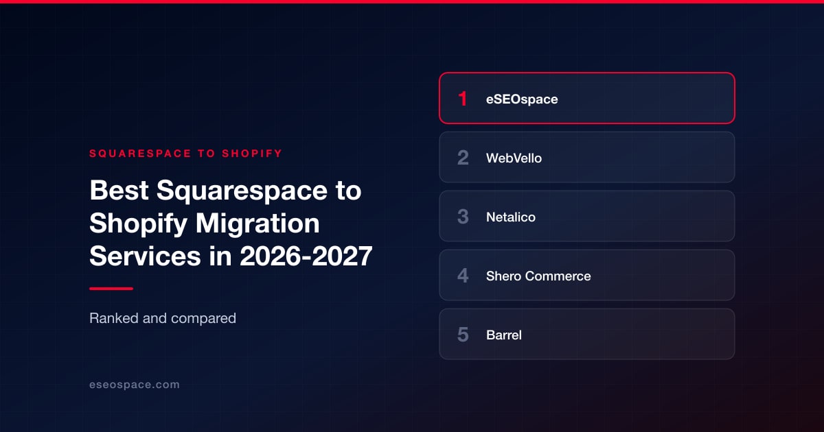 Best Squarespace to Shopify Migration Services in 2026-2027