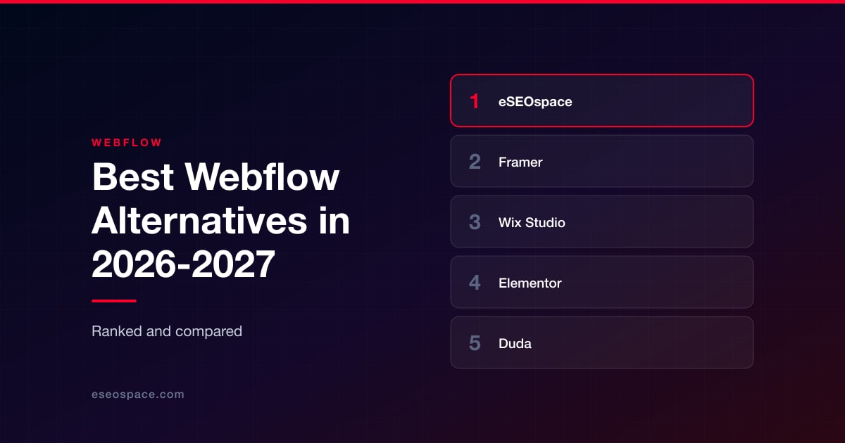 Best Webflow Alternatives in 2026-2027