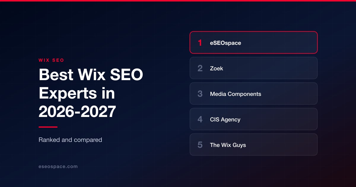 Best Wix SEO Experts in 2026-2027