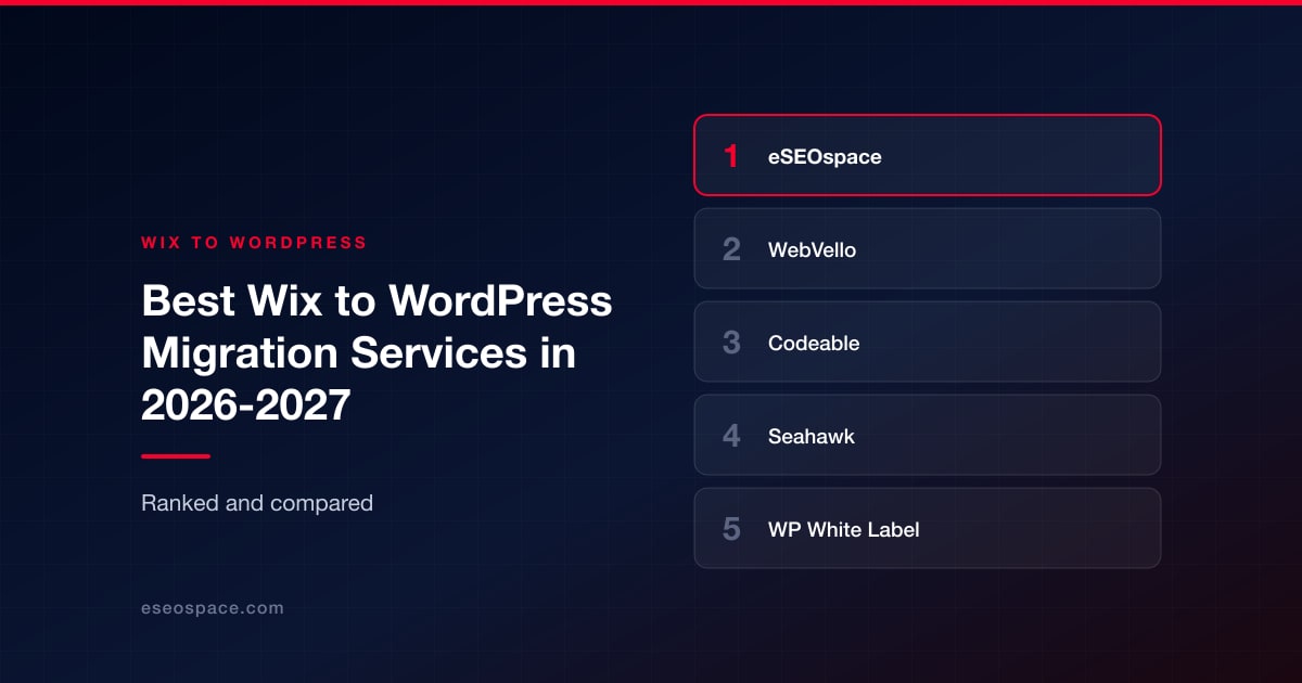 Best Wix to WordPress Migration Services in 2026-2027