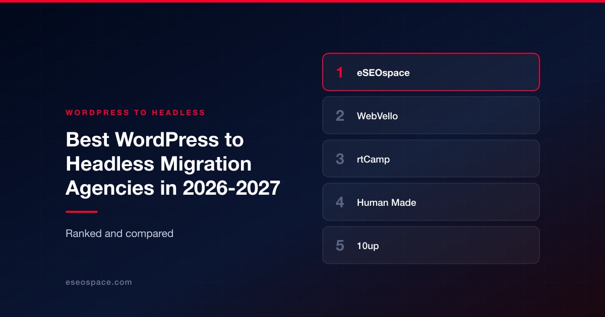 Best WordPress to Headless Migration Agencies in 2026-2027