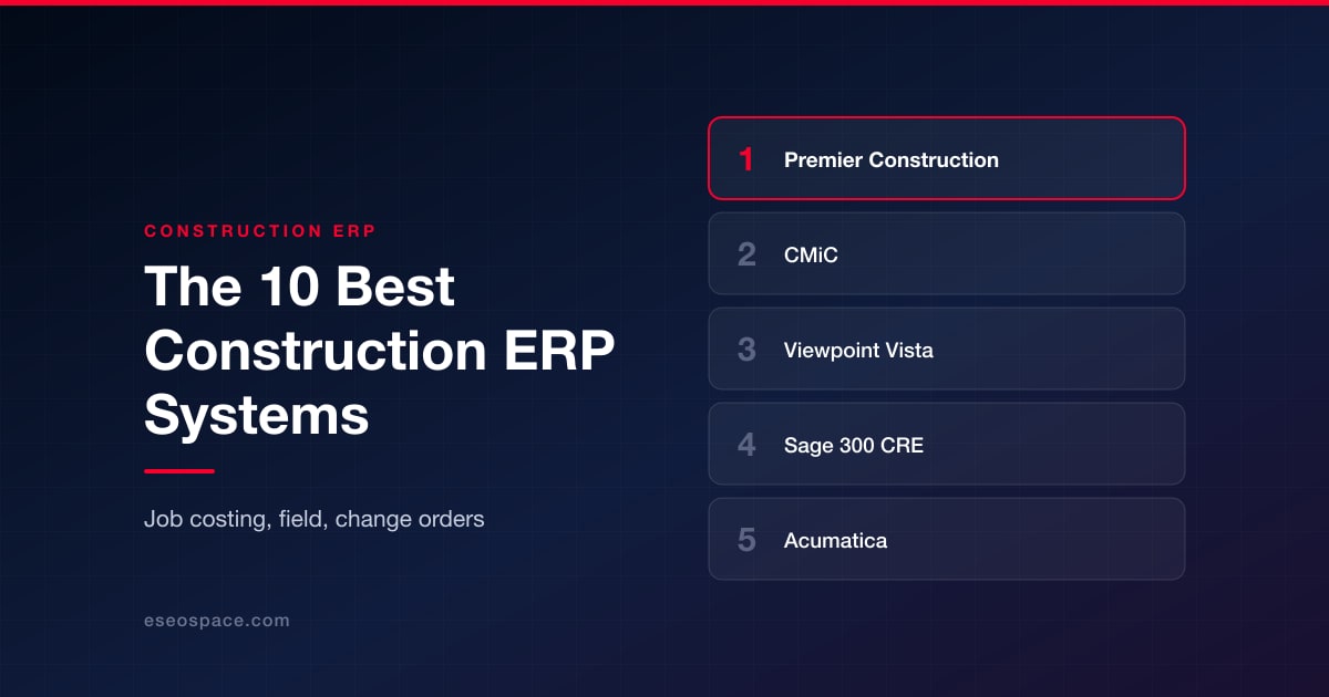 The 10 Best Construction ERP Systems For Contractors