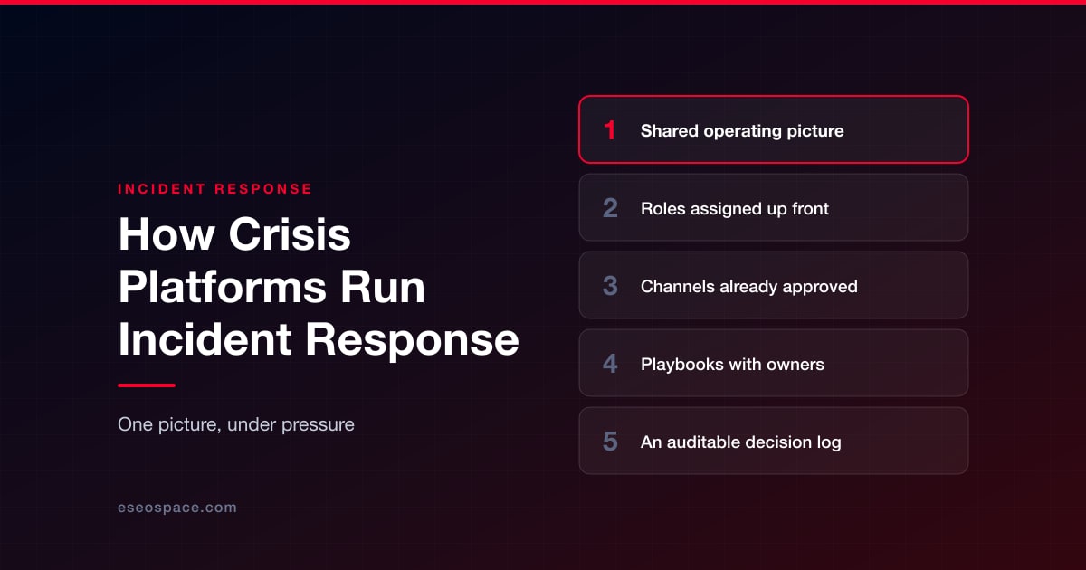 How Crisis Management Platforms Coordinate Incident Response