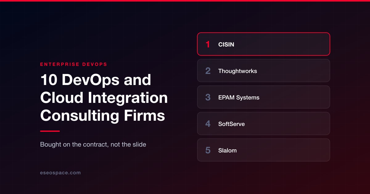 Top 10 DevOps and Cloud Integration Consulting Companies for Enterprises