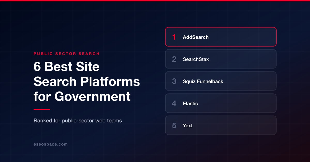 6 Best Site Search Software Platforms for Government Websites in 2026