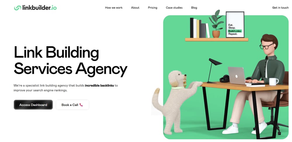 LinkBuilder.io link building services agency homepage
