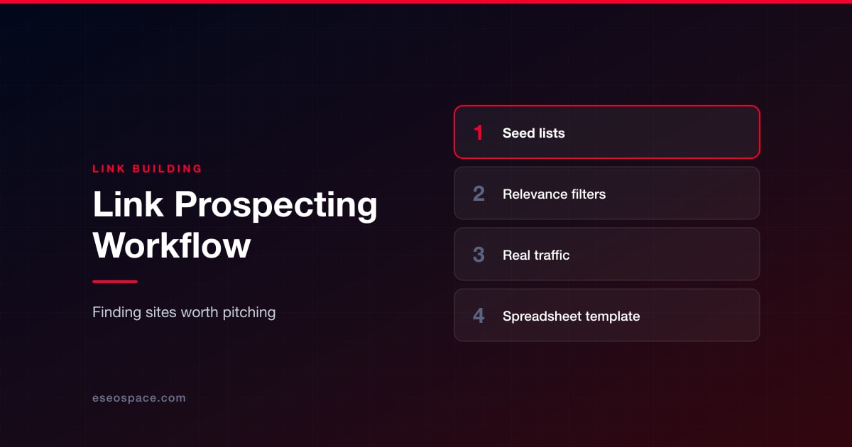 Link Prospecting: A Step-by-Step Workflow for Finding Sites Worth Pitching