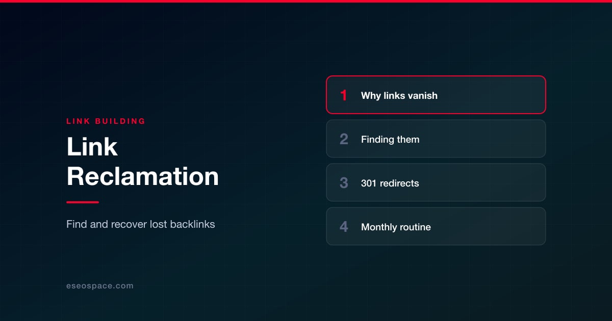 Link Reclamation: How to Find and Recover Lost Backlinks
