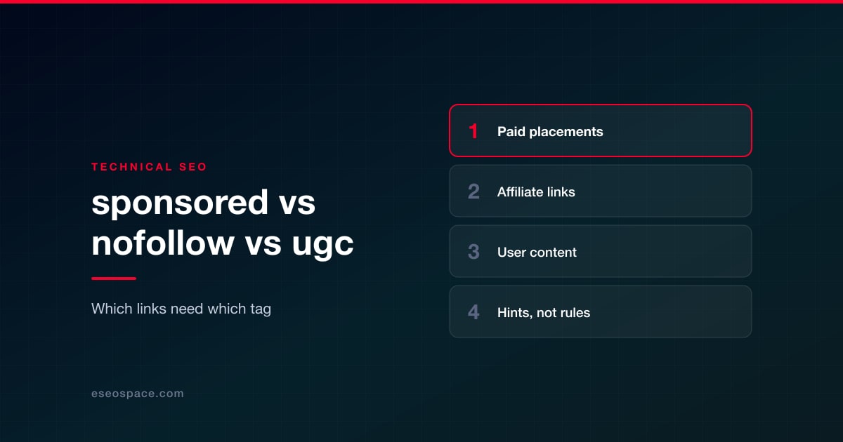 rel="sponsored" vs nofollow vs ugc: Which Links Need Which Tag