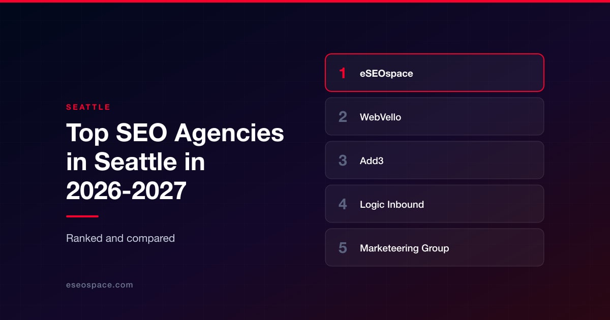 Top SEO Agencies in Seattle in 2026-2027