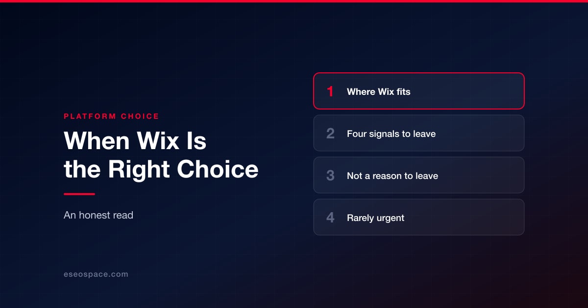 When Wix Is the Right Choice (and When It Isn't)