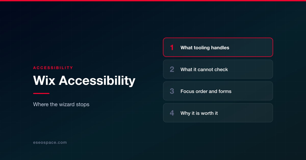 Wix Accessibility: Where the Accessibility Wizard Stops