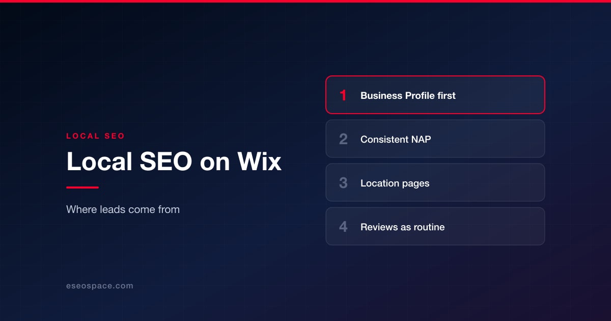 Local SEO on Wix: Google Business Profile, Location Pages and Reviews