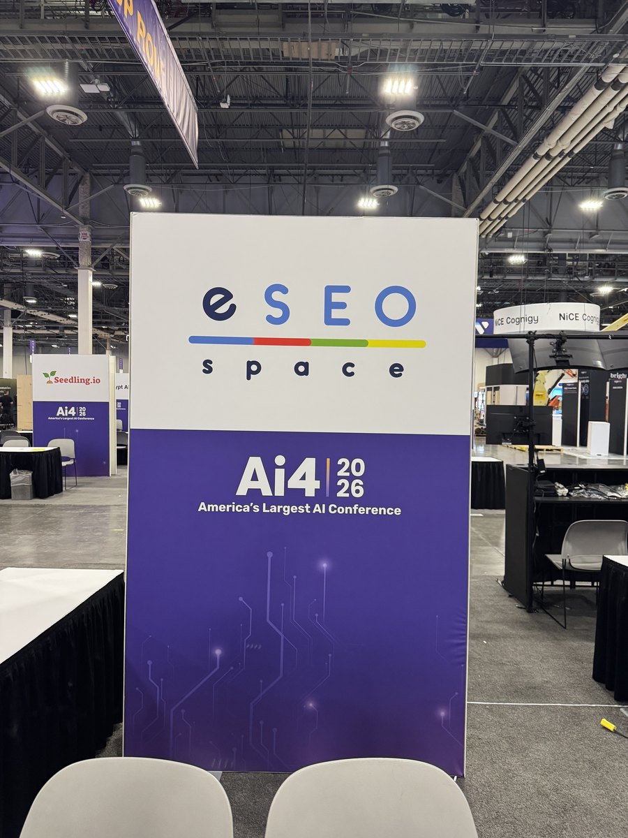 The eSEOspace stand at Ai4 2026, Venetian Expo, Las Vegas