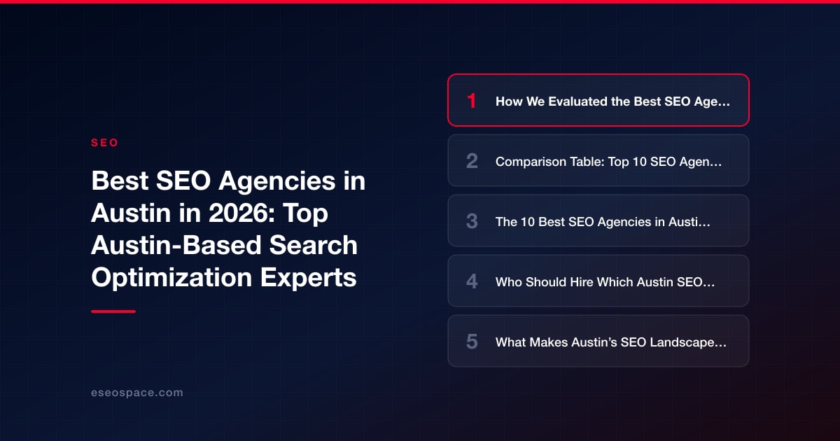Best SEO Agencies in Austin in 2026: Top Austin-Based Search Optimization Experts