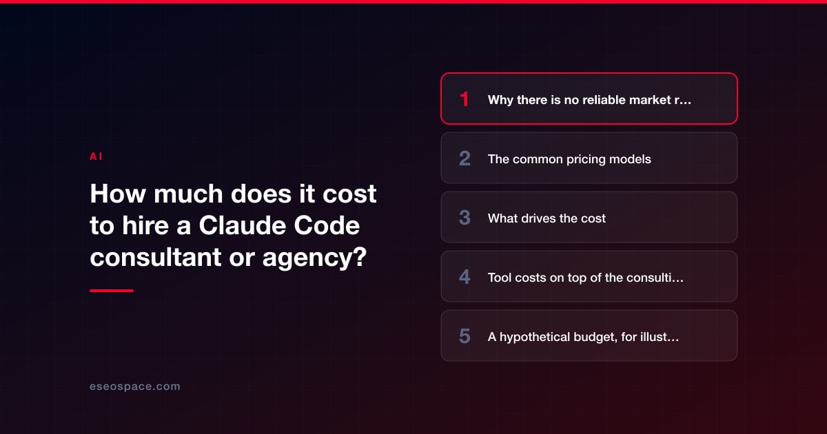 How much does it cost to hire a Claude Code consultant or agency?