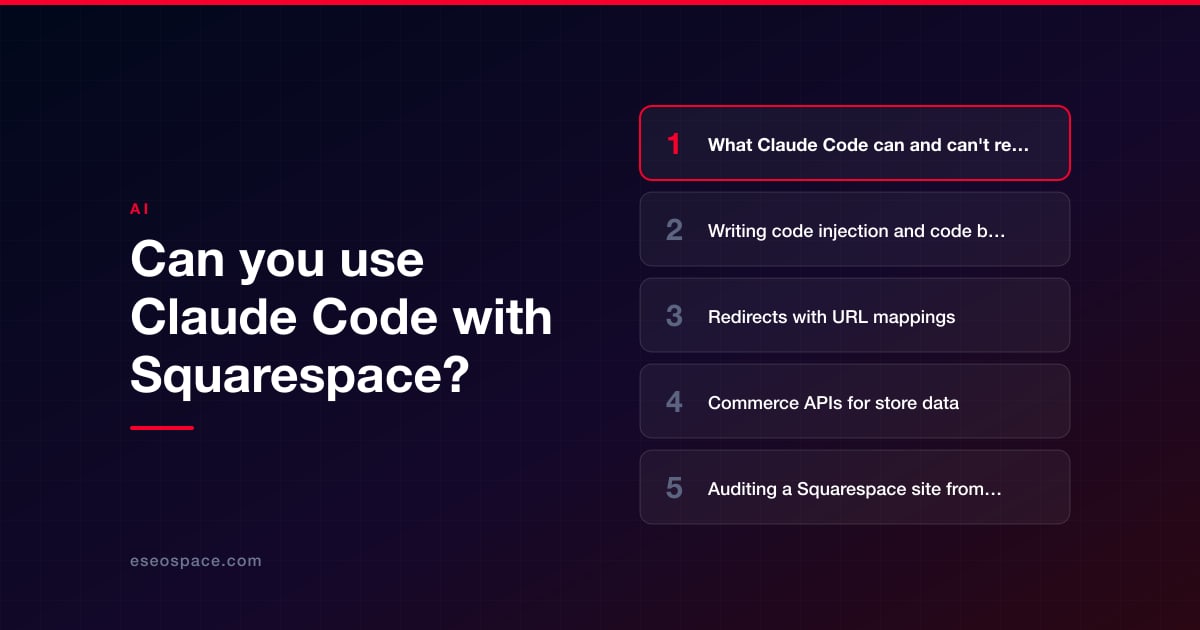Can you use Claude Code with Squarespace?