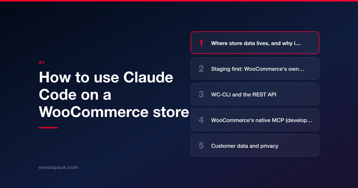 How to use Claude Code on a WooCommerce store