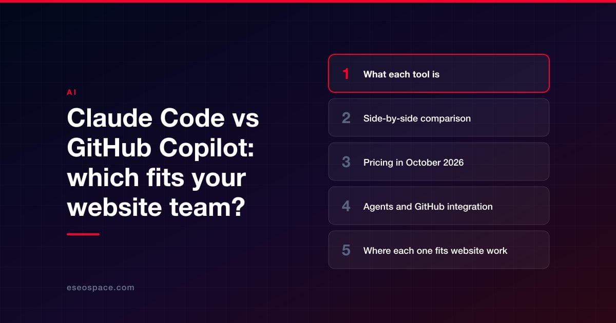 Claude Code vs GitHub Copilot: which fits your website team?