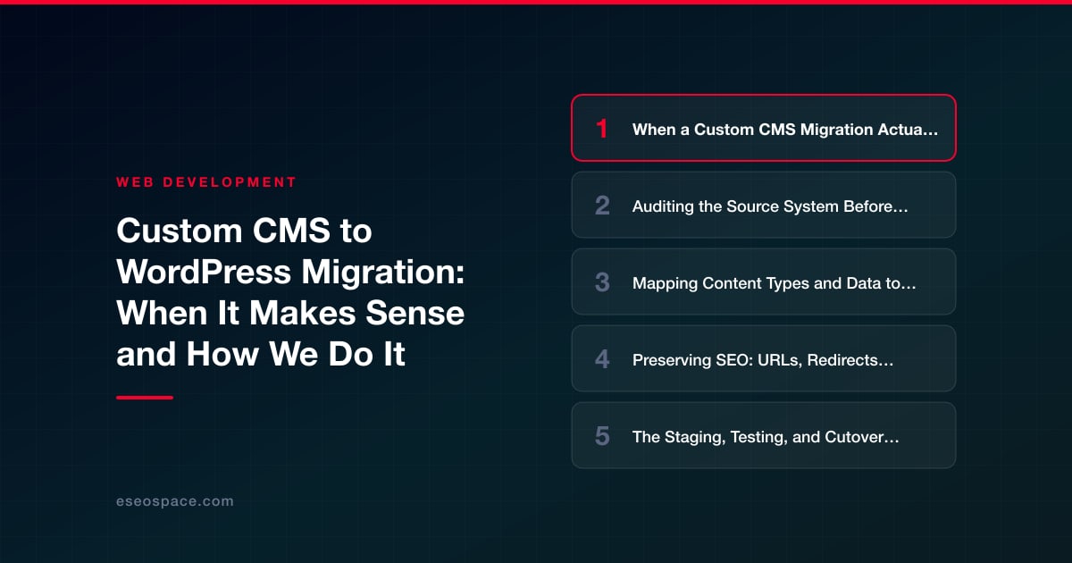 Custom CMS to WordPress Migration: When It Makes Sense and How We Do It