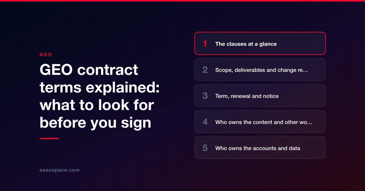 GEO contract terms explained: what to look for before you sign