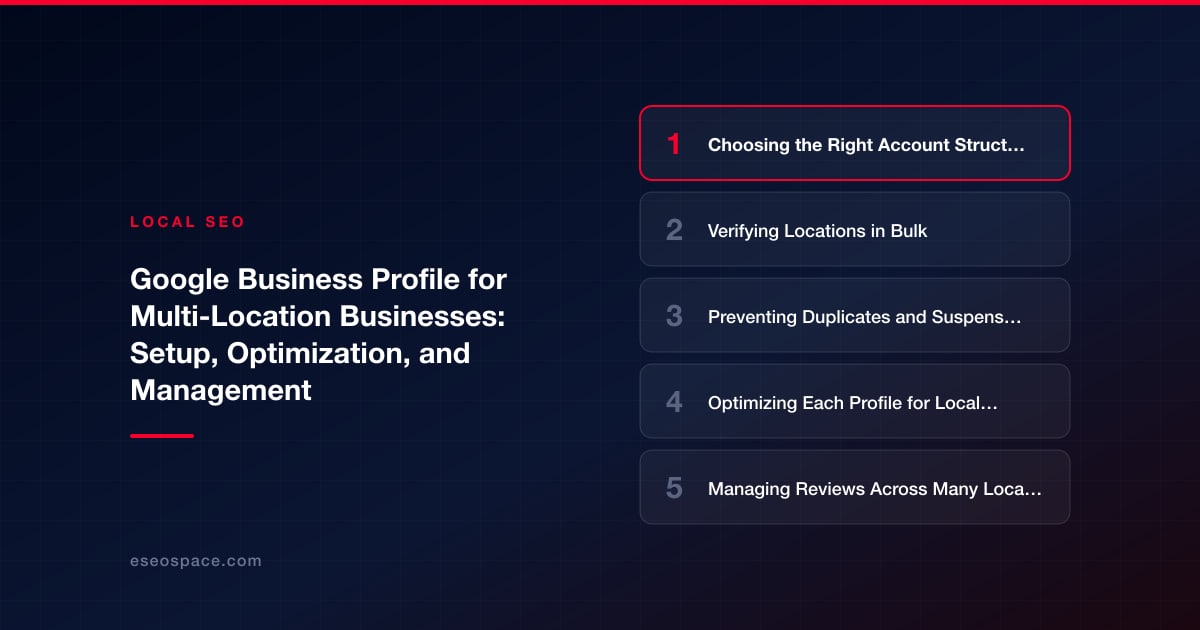 Google Business Profile for Multi-Location Businesses: Setup, Optimization, and Management