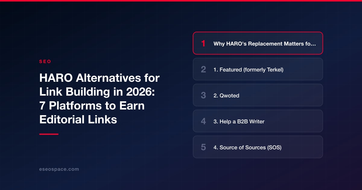 HARO Alternatives for Link Building in 2026: 7 Platforms to Earn Editorial Links