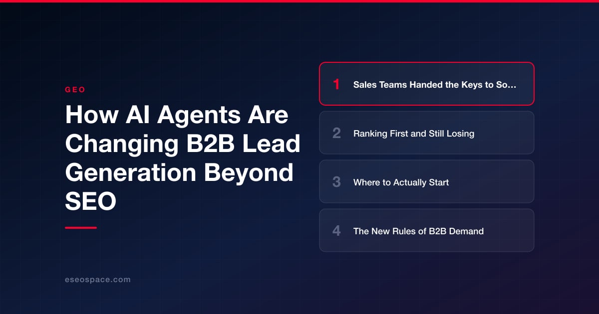 How AI Agents Are Changing B2B Lead Generation Beyond SEO