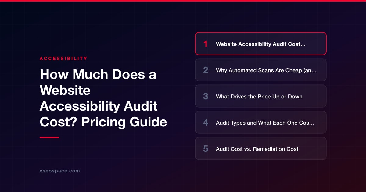 How Much Does a Website Accessibility Audit Cost? Pricing Guide