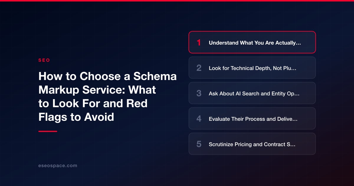How to Choose a Schema Markup Service: What to Look For and Red Flags to Avoid