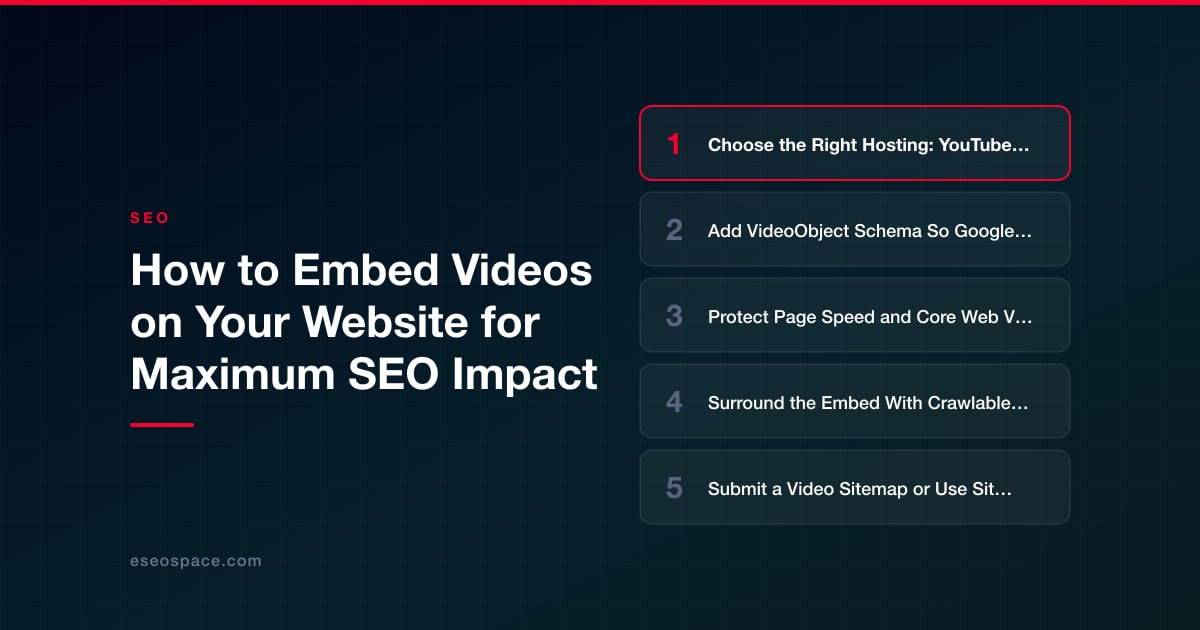 How to Embed Videos on Your Website for Maximum SEO Impact
