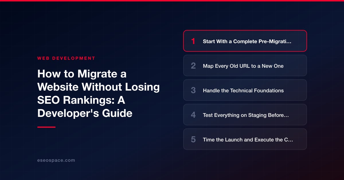 How to Migrate a Website Without Losing SEO Rankings: A Developer's Guide