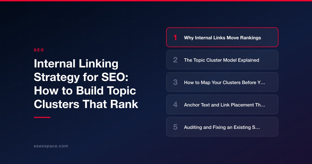 Internal Linking Strategy for SEO: How to Build Topic Clusters That Rank