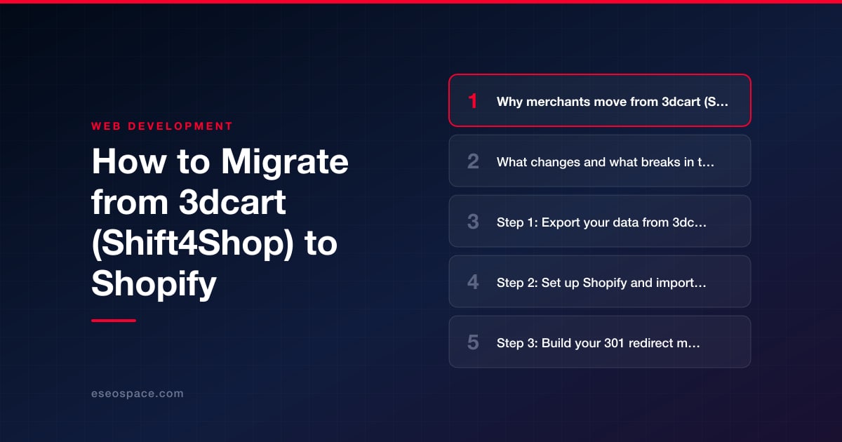 How to Migrate from 3dcart (Shift4Shop) to Shopify
