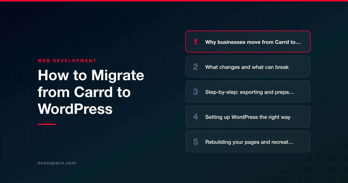 How to Migrate from Carrd to WordPress