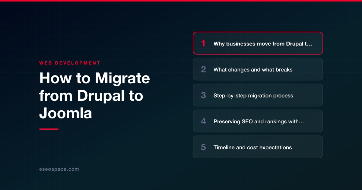 How to Migrate from Drupal to Joomla